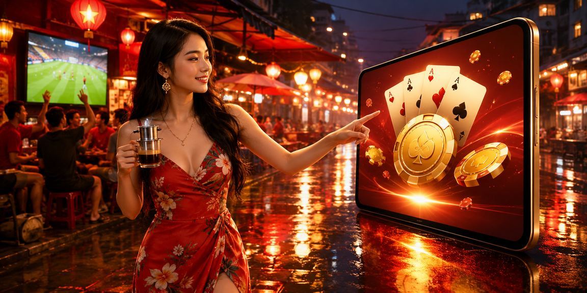 Người chơi thưởng thức chơi game bài tại Việt Nam
